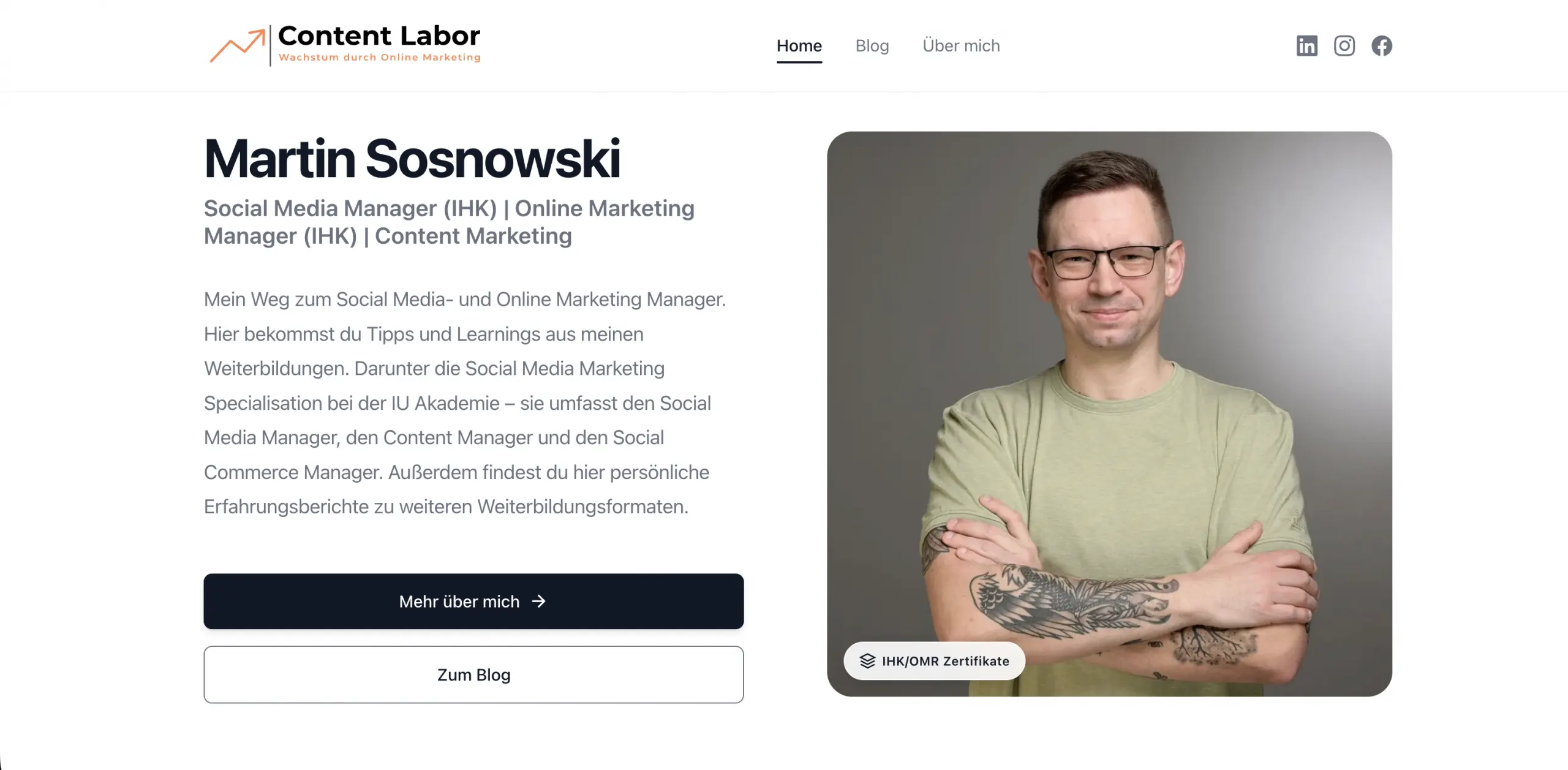 Content Labor – Landing Page & Online Marketing