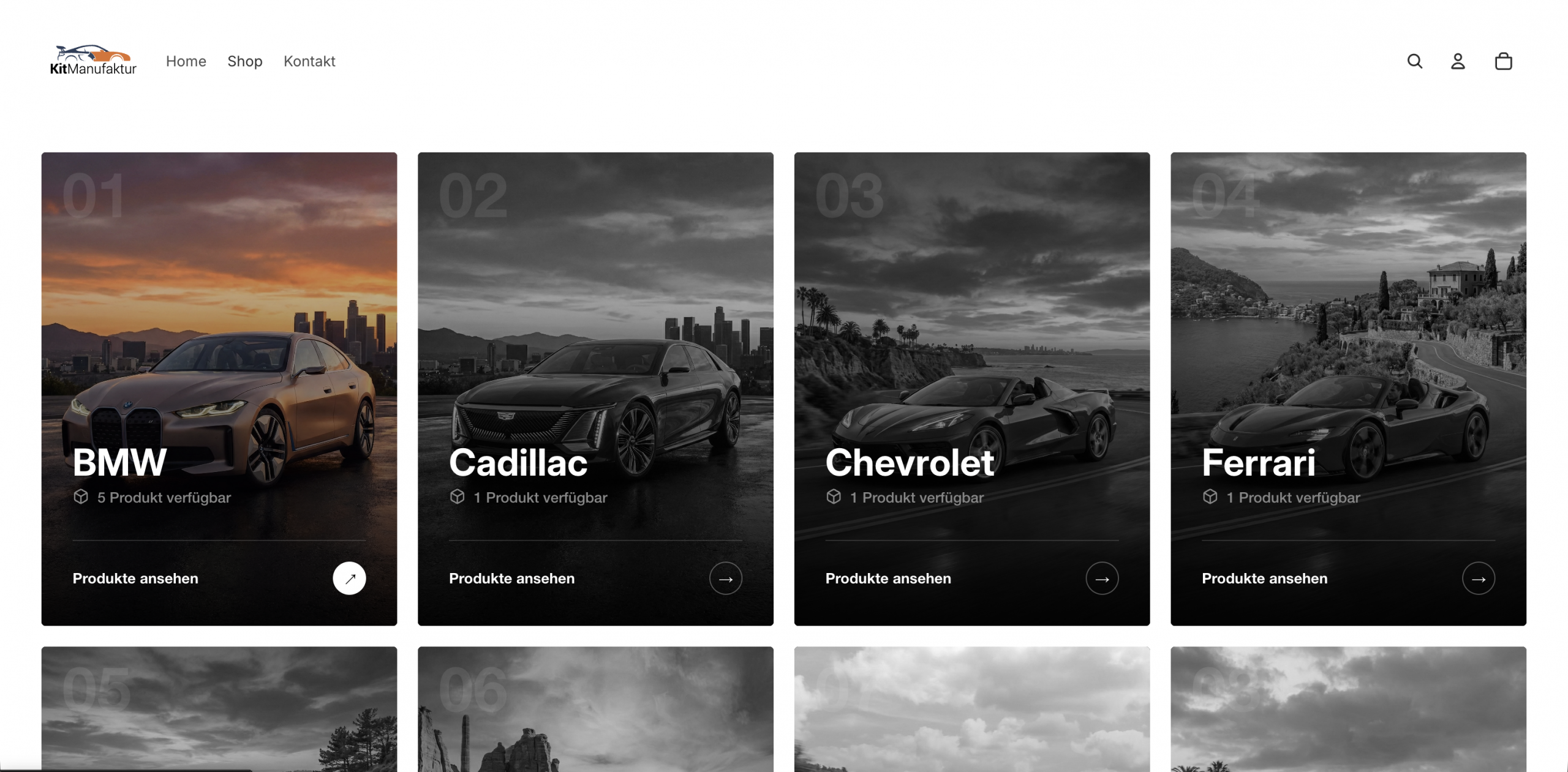Webdesign Referenzen | Elias Schultze KitManufaktur Shop