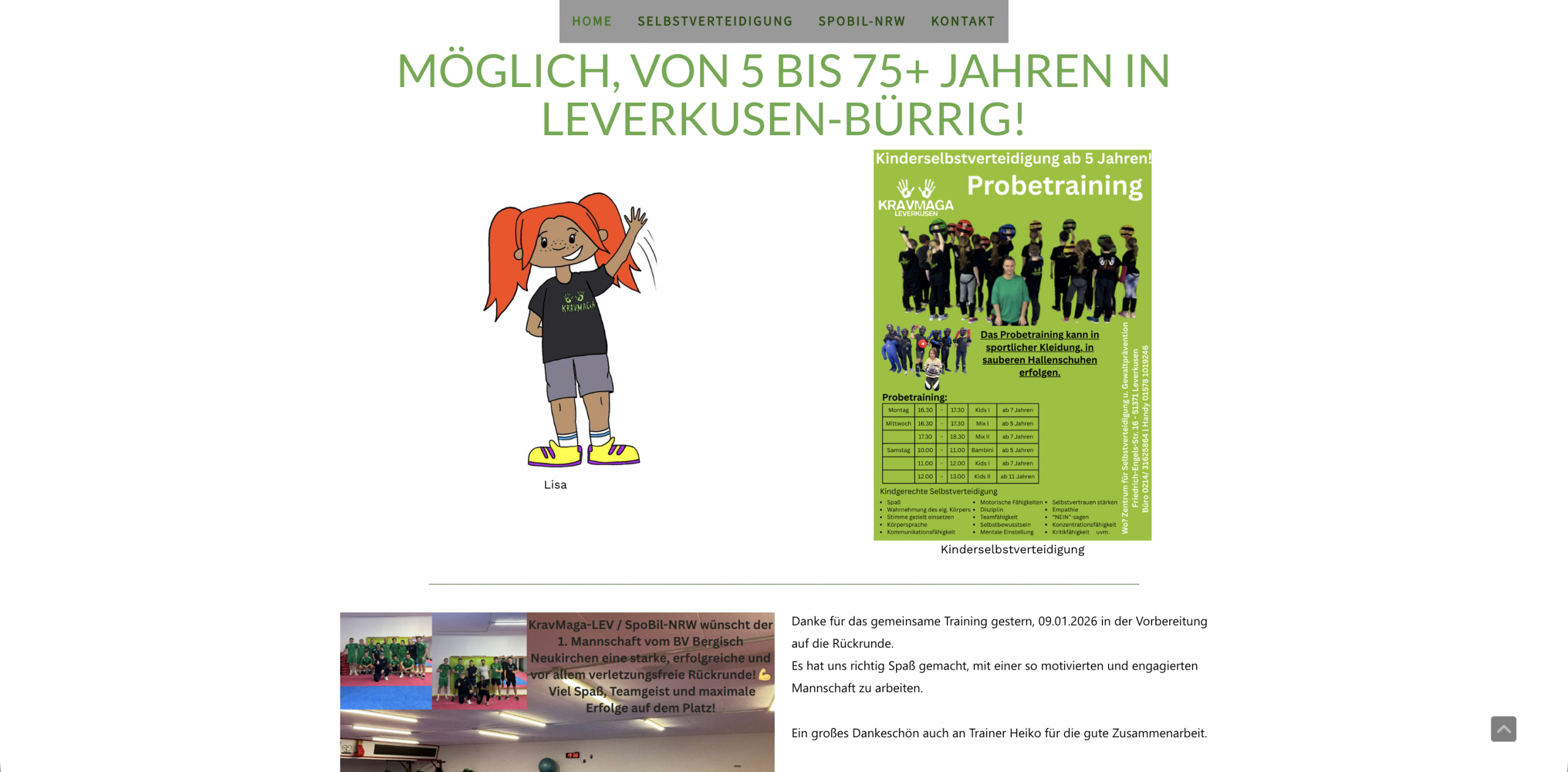 Webdesign Referenzen | Elias Schultze Altes Interface – Vorher